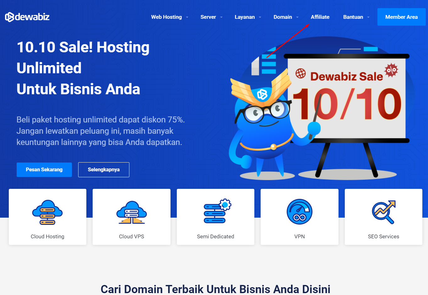 Cara Daftar Afiliasi DewaBiz