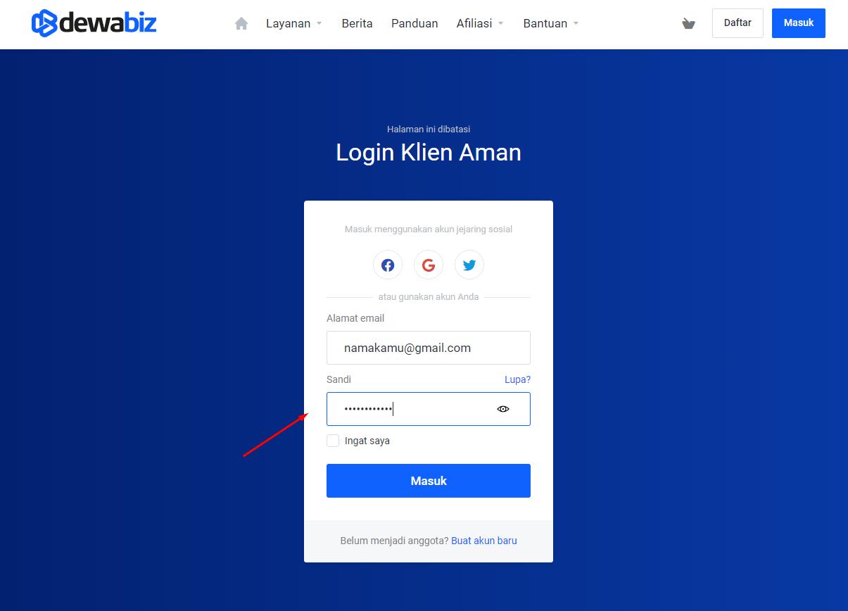 Cara Ambil Link Afiliasi Produk Hosting DewaBiz
