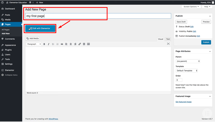 Cara Menggunakan Elementor di WordPress