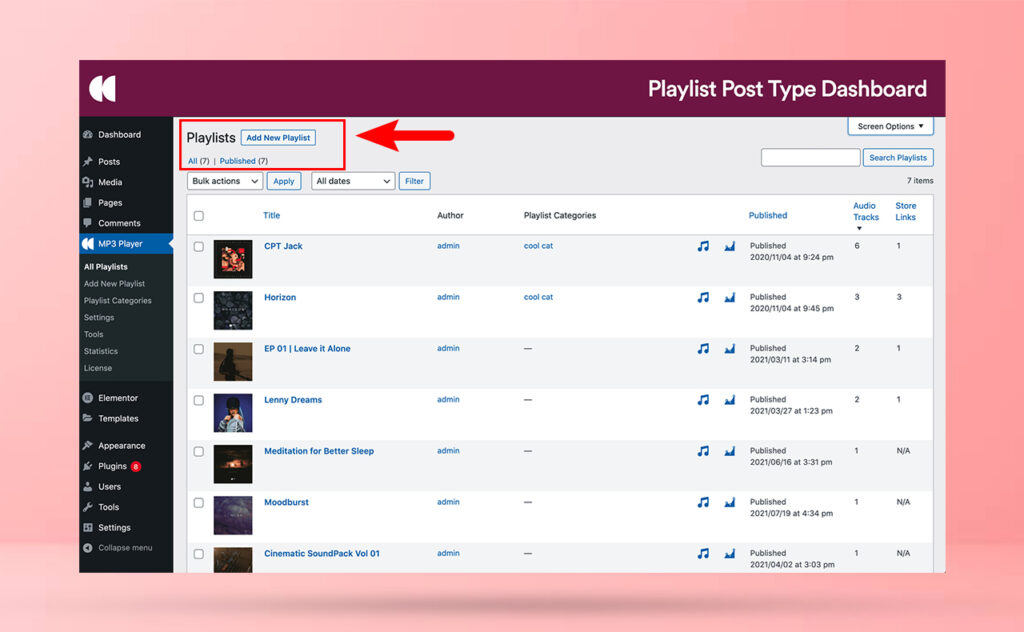cara memasang audio ke wordpress