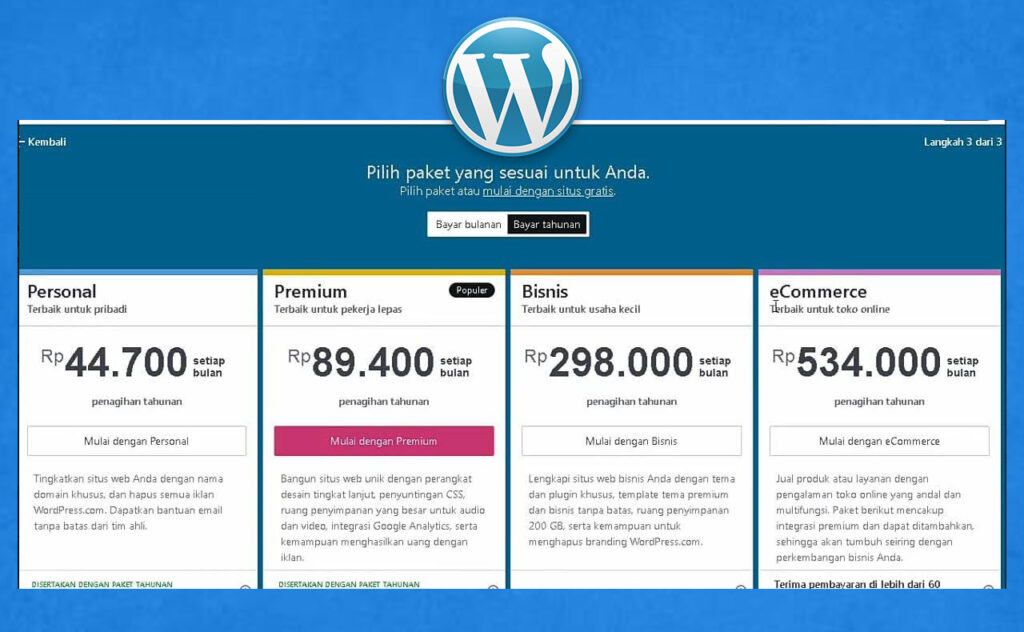 cara penggunaan WordPress